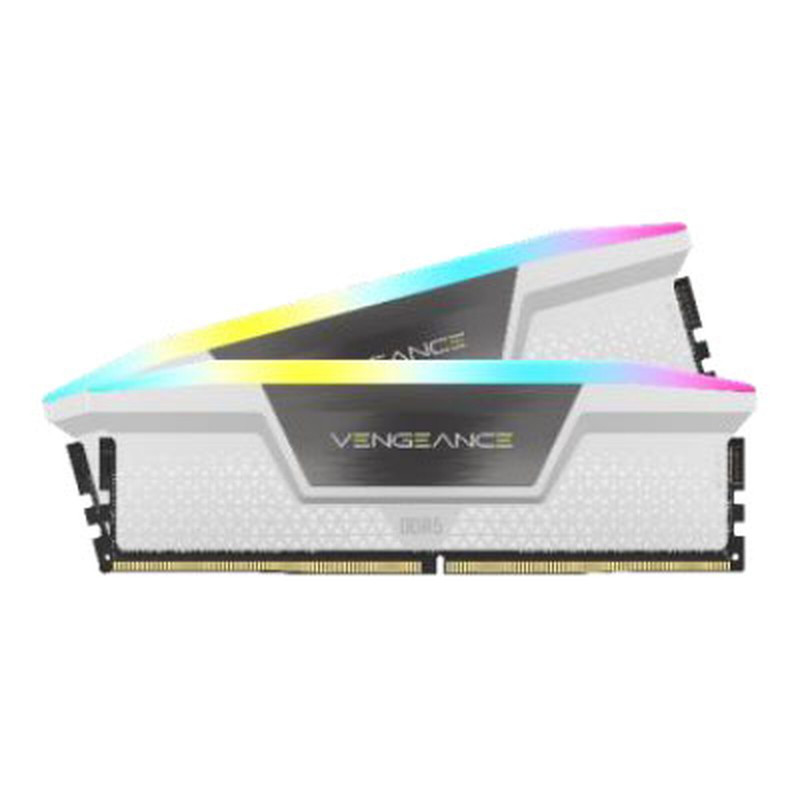 Corsair Vengeance RGB DDR5 32 Go (2 x 16 Go) 6000 MHz CL36 - Blanc