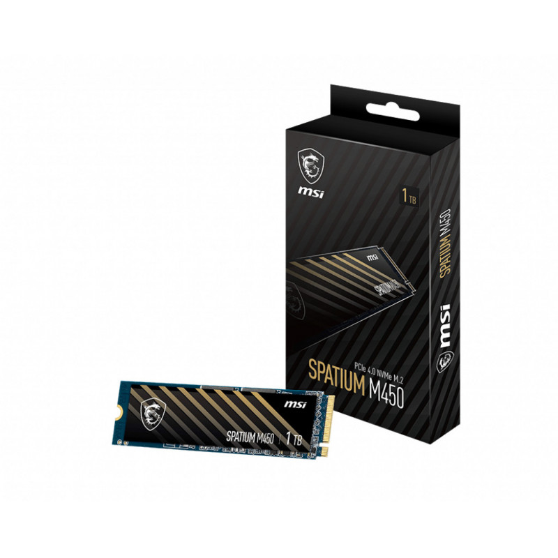 MSI SPATIUM M450 PCIe 4.0 NVMe M.2 1TB 1 To PCI Express 4.0 3D NAND